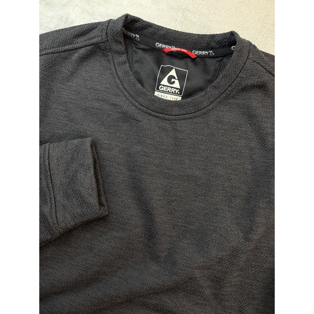 Gerry Shirt Men's Long Sleeve Thermal Pullover Black Medium